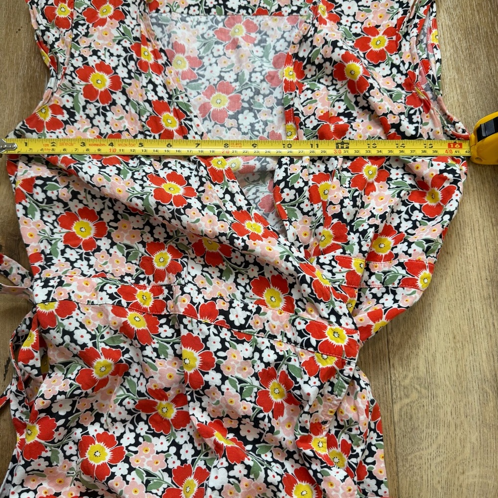 J Crew Mercantile Seventies Floral Easy Wrap Dress Size XSMALL - Picture 11 of 14